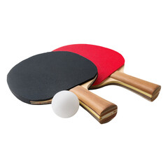 Table tennis paddle and ball ready for action a perfect pair for the game of ping pong