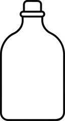  bottle outline vector art illustration