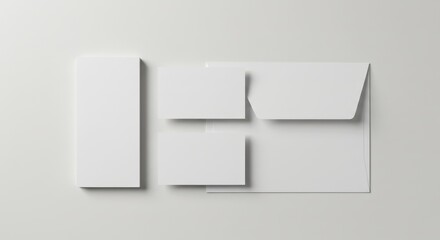 White Paper Mockup - Clean Minimalist Branding Stationery Design.