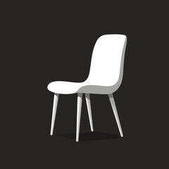Elegant White Chair - Modern Furniture Design for Home Decor.