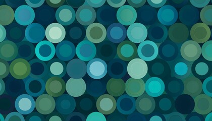 Abstract teal and green patterned concentric circles for backdrop and designs