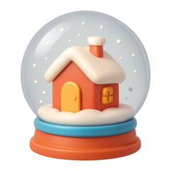 Adorable Winter Wonderland Snow Globe Icon for Festive Holiday Spirit