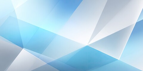 Fototapeta premium Abstract geometric design with light blue and gray overlapping shapes
