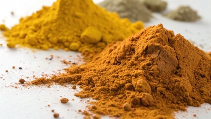 Colorful spices in Indian holy city Varanasi evoke rich cultural flavors and vibrant traditions
