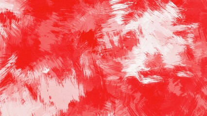 Red and White Abstract Scratch Texture, Artistic Grunge Paint Background for Poster Design, Web Banners, and Creative Projects