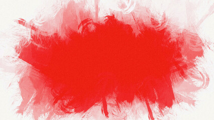 Red and White Paint Splash Border, Abstract Grunge Frame Background for Flyers, Social Media Posts, and Event Promotion
