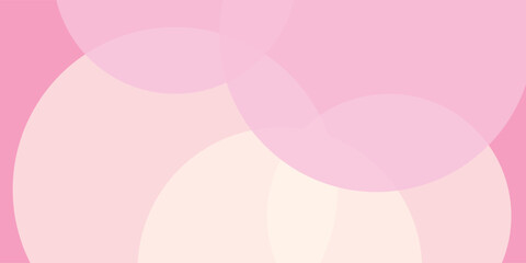 Abstract pastel colorful pink and yellow gradations. Circle effect style geometric abstract background simple, Vector illustration.