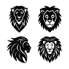 lion head vector illustration