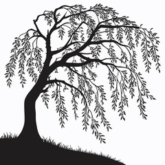 tree silhouette vector