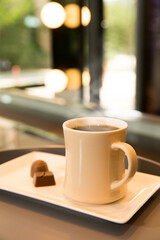  Coffee and chocolate at a cafe