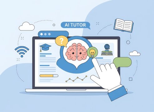 Ai tutor learning platform online education digital content interactive environment user-centric enhancing knowledge and skills