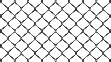 Fototapeta premium Durable chain link fence pattern for security and boundaries