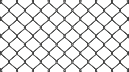Durable chain link fence pattern for security and boundaries