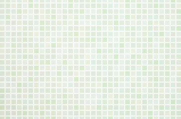 Soft pastel green tone gradient geometric grid pattern background. Minimal abstract square pattern with washi paper texture.