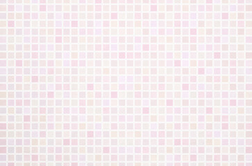 Soft pastel pink and peach tone gradient geometric grid pattern background. Minimal abstract square pattern with washi paper texture.