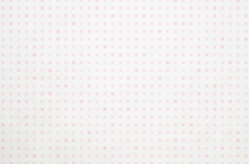 Soft pastel pink and peach tone gradient geometric grid pattern background. Minimal abstract square pattern with washi paper texture.