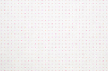 Soft pastel pink and peach tone gradient geometric grid pattern background. Minimal abstract square pattern with washi paper texture.