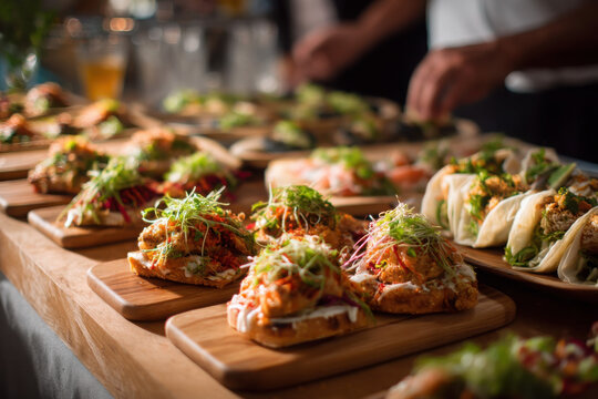 Cultural food party celebrating happiness vibrant outdoor setting culinary delights joyful gathering