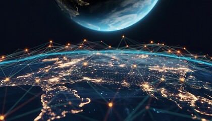 Experience global connectivity with a digital Earth network design concept