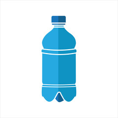 PLASTIC BOTTLE ICON PACKAGING USED FOR MINERAL WATER, OIL AND OTHER LIQUID PACKAGING