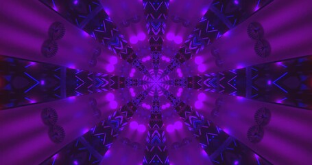 Seamless tunnel video vj loop screensaver creating a vibrant purple and pink visual experience
