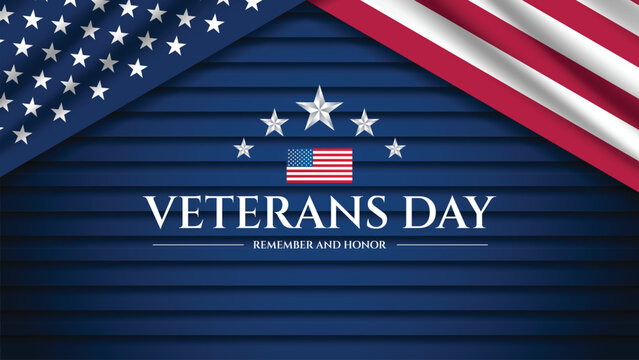 Happy Veterans Day Celebration Background