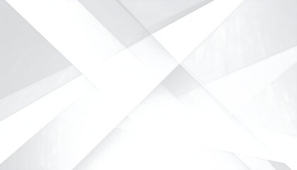 Abstract geometric composition with layered white and grey shapes