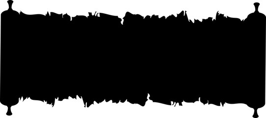 Old letter scroll vintage parchment ancient manuscript old paper sheet antique document scrolls, flat style retro writing paper illustration design