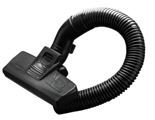 Black Vacuum Cleaner Attachment with Dust Particles &ndash; Realistic Cleaning Equipment PNG