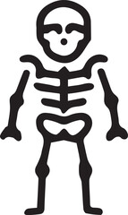 Skull and Crossbones Cartoon Vector Illustration of a Woman with Cat Silhouette Dancing Zombie Monster for Halloween Fun