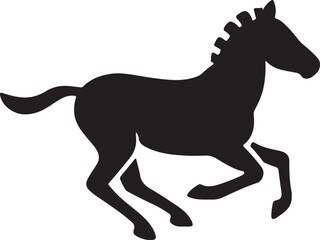 silhouette of a horse
