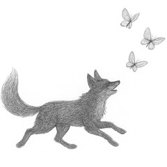 vector illustration of a black cat