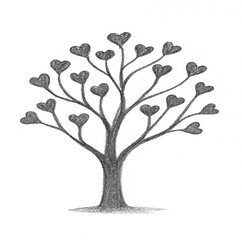 tree with hearts