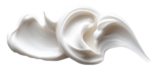 Whipped cream-like substance, smooth texture
