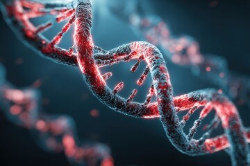 Exploring the intricate structure of DNA showcasing biotechnology in modern medicine and genetic research