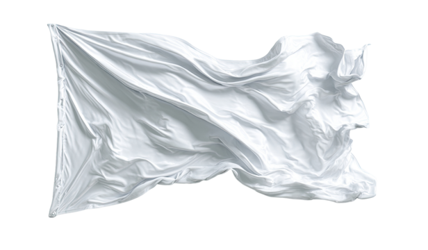 White cloth billowing in the wind