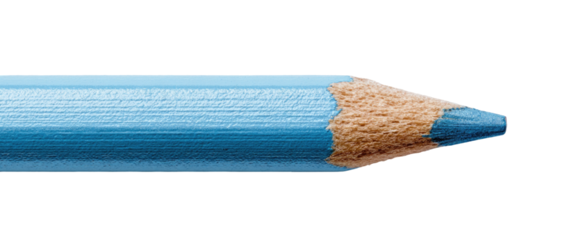Light blue colored pencil