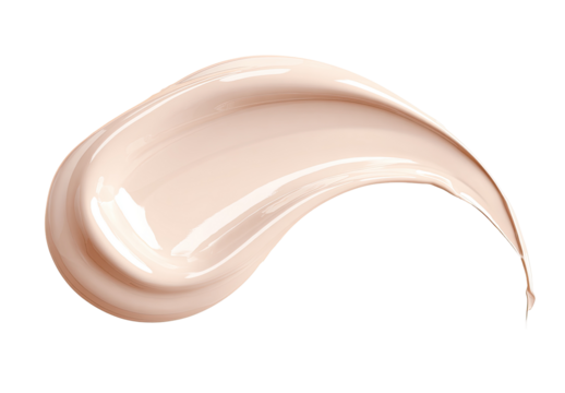 Light beige cream smudge