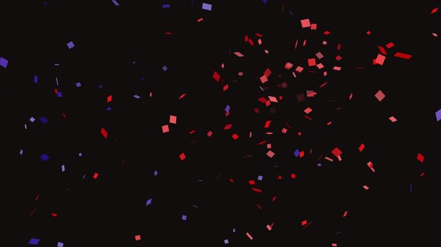 Confinity animation of green and gold confetti falling dynamically. Suitable for celebratory events, holiday greetings, and festive promotions.