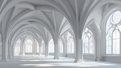 Vast, arched hall of a light-filled cathedral