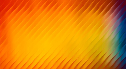 Abstract background with diagonal lines and a vibrant gradient of warm colors transitioning to cool blue and purple hues, creating a dynamic and modern visual effect
