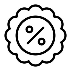 Discount Percentage Badge Icon