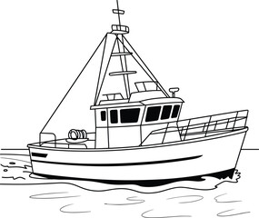 Professional Corded Drill and Screwdriver Line Art Vector Icon, a Handheld Power Tool Essential for Home Improvement, Construction, and DIY Building Projects