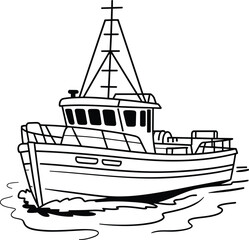 Professional Corded Drill and Screwdriver Line Art Vector Icon, a Handheld Power Tool Essential for Home Improvement, Construction, and DIY Building Projects