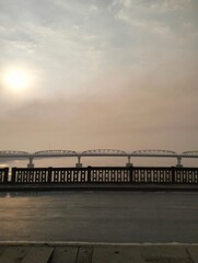 Obraz premium Pier at sunset