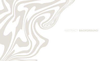 Abstract Beige and White Fluid Marble Background. Modern Trendy design in Vector Illustration