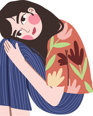 Serene Woman in Contemplation