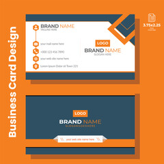 Modern Typography Business Card Template Design