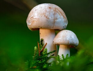 Mushrooms in the forest