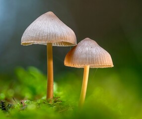 Mushrooms in the forest
